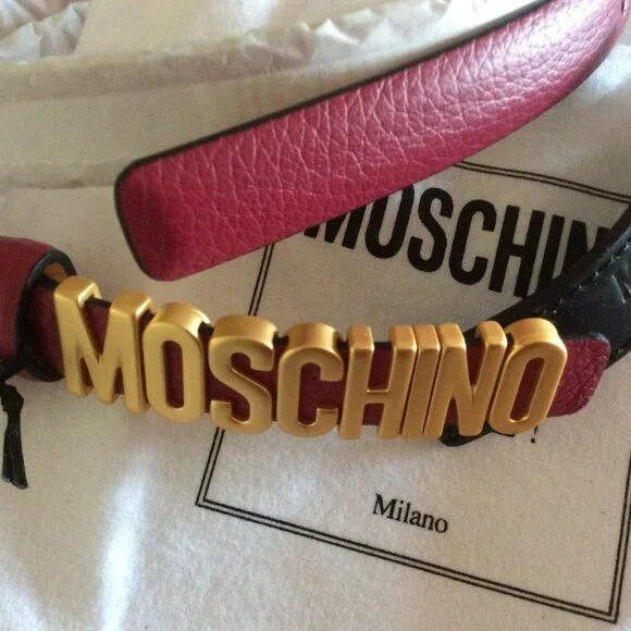 Moschino | Accessories | Beautiful Dark Red Moschino Belt  display picture 3